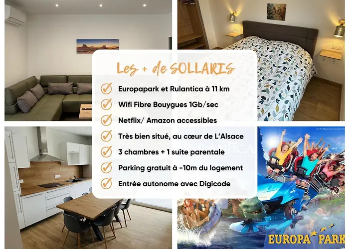 Europapark A 11km Maison Soleil Climatise *
